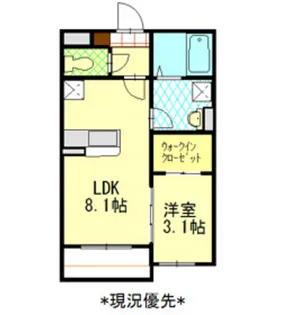 ブランドール【1階】の間取り