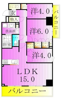 HF東尾久レジデンス【1階】の間取り