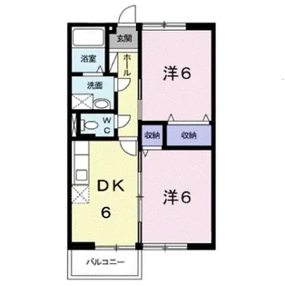 アルメリア藤井【1階】の間取り