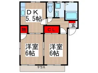 フレグランス KOJIMA【1階】の間取り