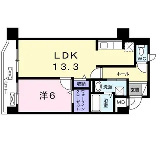 メゾンドファミーユ鶴見緑地公園【1階】の間取り