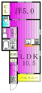 ディアコート【1階】の間取り