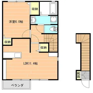 フリーデ・コウ【2階】の間取り