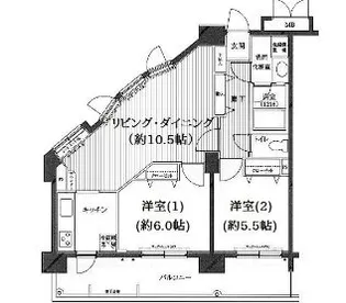 グランド・ガーラ南大井【9階】の間取り