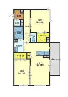 グランドサライ佐沼【3階】の間取り