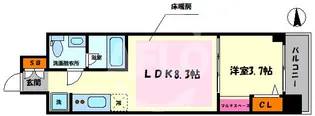 アーバネックス難波WEST【4階】の間取り