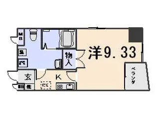 エスポワール椥辻【9階】の間取り