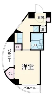都ビル築地【4階】の間取り