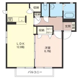 azurA棟【2階】の間取り