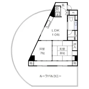 グランフェリーチェ泉中央【2階】の間取り