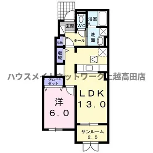 ル・ヴァヌルー II【2階】の間取り