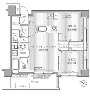 サンウエスト横浜【3階】の間取り