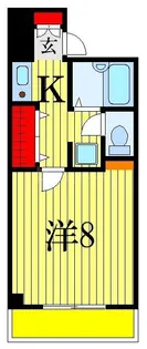 レ・ソール市川【6階】の間取り