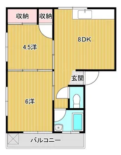 勝谷コーポ【1階】の間取り