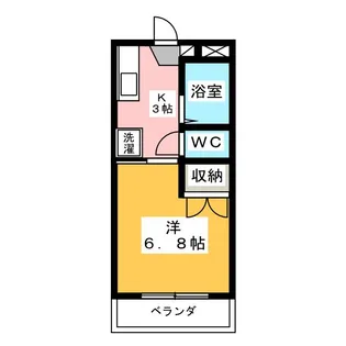 サンレモクイーンA棟【2階】の間取り