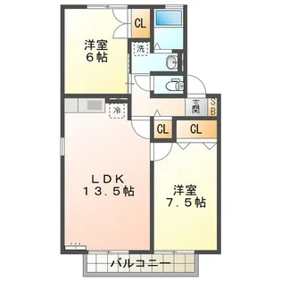 ファミーユ21 C【1階】の間取り