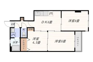 SuperRichi314新屋敷【6階】の間取り