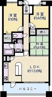 アルス千里山西【6階】の間取り