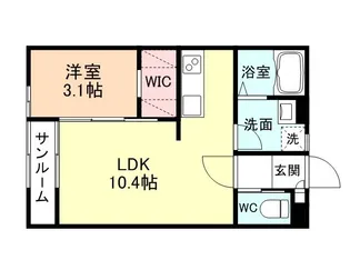 Felice二俣新町 A棟【1階】の間取り