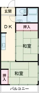 サンハイツ野上【3階】の間取り