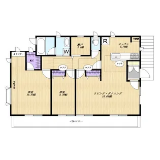 Dreamlight Terrace Enokigaoka【2階】の間取り