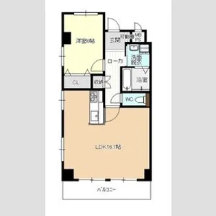 コーポ中野(3A)【3階】の間取り
