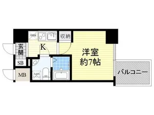 APRILE南森町【12階】の間取り