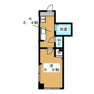 アムール曙【2階】の間取り