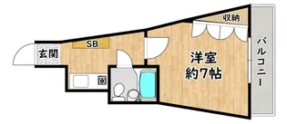 コンフォート【5階】の間取り