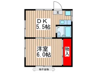 青葉荘【2階】の間取り