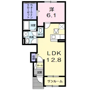 グランツTAGEN【1階】の間取り