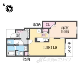 サンリット1【1階】の間取り