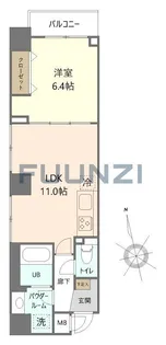 グリシーヌ【7階】の間取り