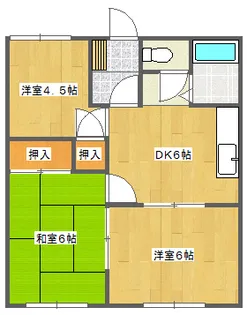 クリエイト自由ヶ丘【2階】の間取り