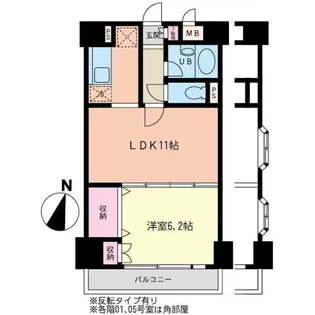 モルペウス横浜【9階】の間取り