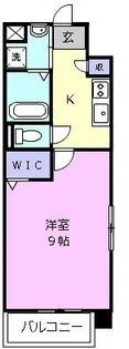 K Smart HISAI【9階】の間取り