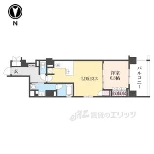 リーガル京都堀川中立売2【3階】の間取り