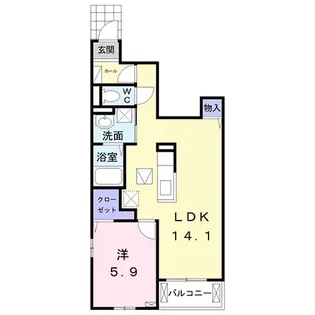 グラース・アビタシオンVI【1階】の間取り