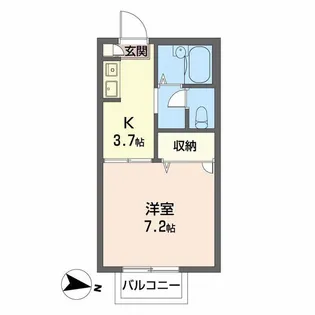 セフィラ西日野 A【2階】の間取り