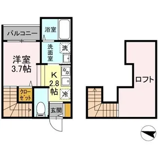 MODERN PALAZZO須屋 Balm【2階】の間取り