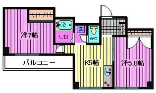 三ツ和マンション【4階】の間取り