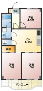 高正ハイツ【2階】の間取り