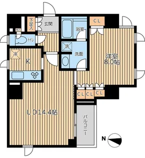 CITY SPIRE 半蔵門【2階】の間取り