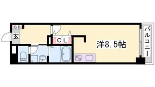 WillDo浜崎通【3階】の間取り