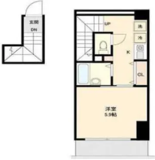アイディ西馬込【1階】の間取り
