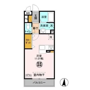 グレイズシア【2階】の間取り
