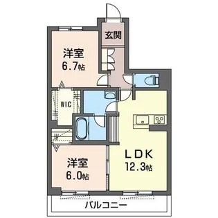 エクラシエ【2階】の間取り
