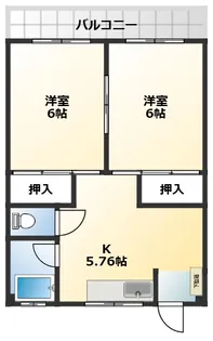 矢島荘【1階】の間取り