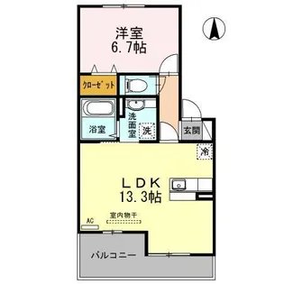 Re・EARTHの杜 かわ【2階】の間取り