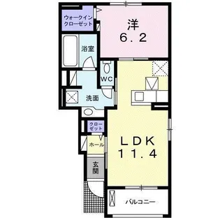 グラース II【1階】の間取り